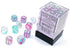 Chessex: 12 mm D6 Dice Block (36 count) - Nebula Wisteria/White