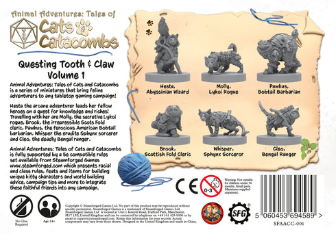 Animal Adventures: Cats and Catacombs Volume 1