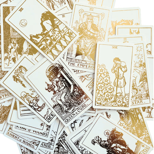 Rider-Waite Tarot Deck and Guide: White Gold Edition