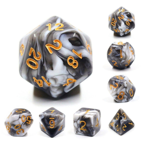 Espresso Cream RPG Dice Set