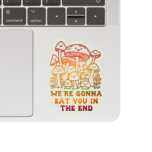 J&M: Mushroom Fungi Forage Funny High Quality Vinyl Sticker