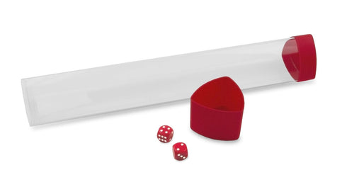 BCW: Playmat Tube With Dice Cap - Red