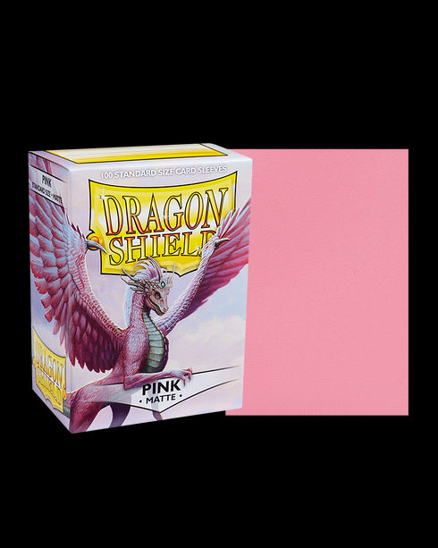 Dragon Shield: 100 Standard Size Matte Sleeves - Pink