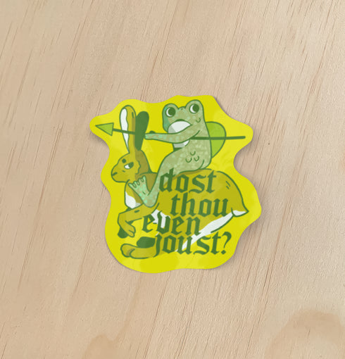 Odd Hare Goods: Dost Thou Even Joust Holographic Sticker
