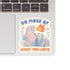 J&M: Funny Motivational Monster Fire High Quality Vinyl Sticker