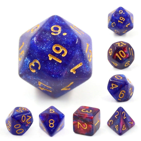 Rose Galaxy RPG Dice Set