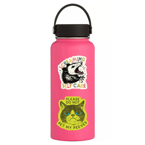 J&M: Screaming is Self Care Possum High Quality Vinyl Sticker