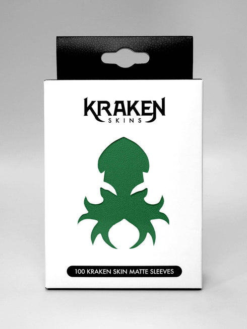 Kraken Skins: 100 count Matte Sleeves - Forest Green