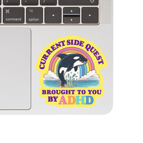 J&M: ADHD Funny Mental Health Neuro High Quality Vinyl Sticker