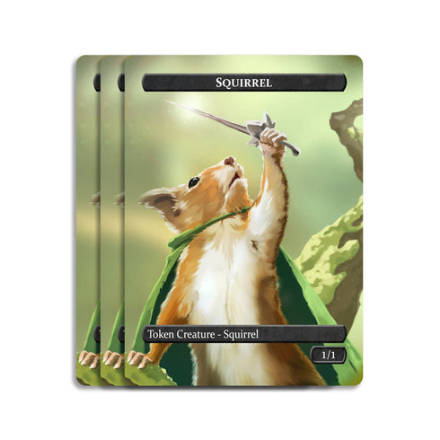 Squirrel & Food Token Set