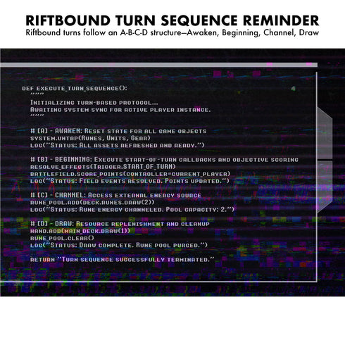 Kraken Dice: Riftbound Playmat with Zones - Full Color Glitch