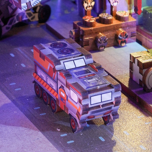 DIY Book Nook Kit: Cyber City w/ Dust Cover