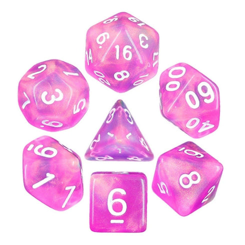 Foam Brain Games: 7 Piece RPG Dice Set - Dream in Bloom