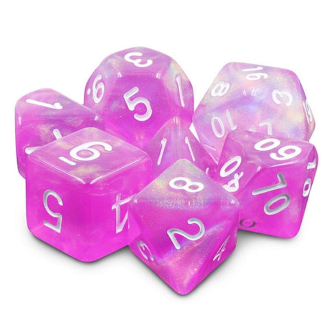 Foam Brain Games: 7 Piece RPG Dice Set - Dream in Bloom