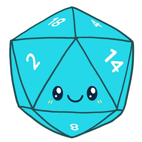Squishable - D20 Blue Dice Plush