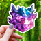 Mimic Co: Crystal D20 Polyhedral Dice Sticker - 3"