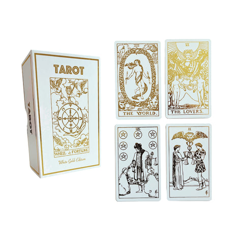 Rider-Waite Tarot Deck and Guide: White Gold Edition