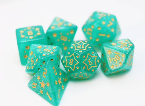Shooting Stars: Magnesium RPG Dice Set