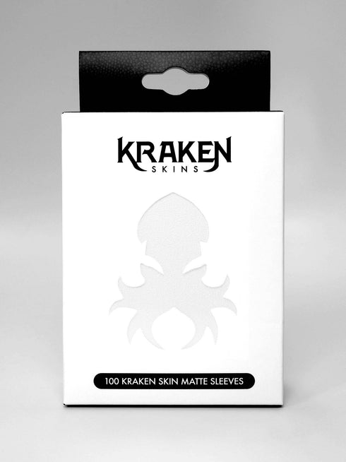 Kraken Skins: 100 count Matte Sleeves - Frost White