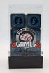 Foam Brain Games: 12 piece D6 Dice Set - Magic Burst Blue