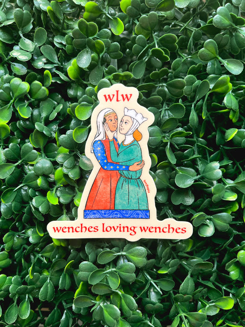 Beeftopia: WLW Wenches Loving Wenches Medieval Waterproof Vinyl Sticker