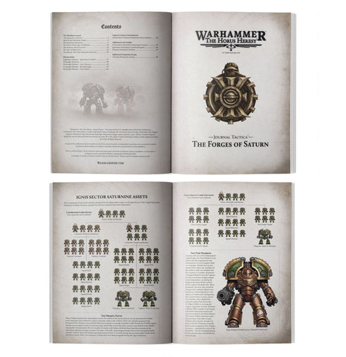 Warhammer The Horus Heresy: Journal Tactica - The Forges of Saturn