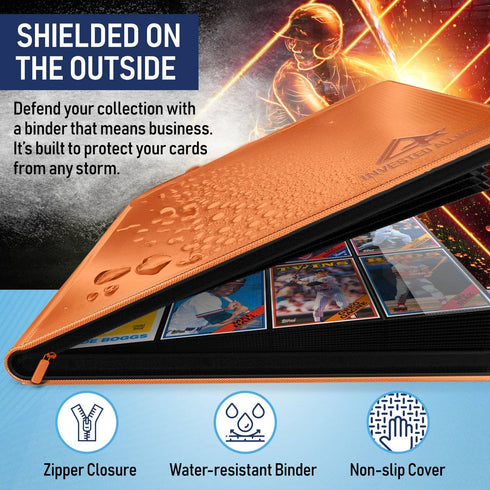Invested Alliance: Premium TCG Card Binder - Orange