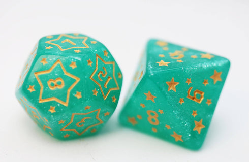 Shooting Stars: Magnesium RPG Dice Set