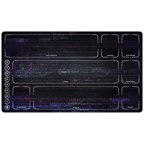 Kraken Dice: Riftbound Playmat with Zones - Full Color Glitch