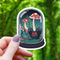 Mimic Co: Mothman Terrarium Mushroom Sticker - 3"