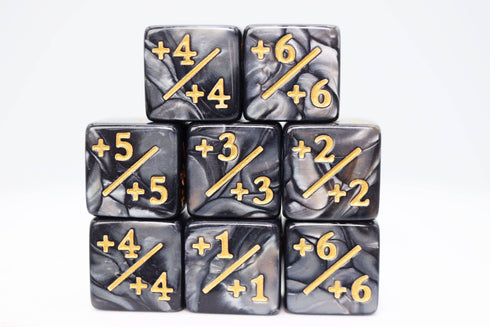 Foam Brain Games: 8 Piece +1/+1 Counter Dice - Pearl Black