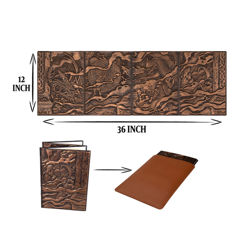 3D Faux-Leather Customizable Game Master Screen (DM/GM)