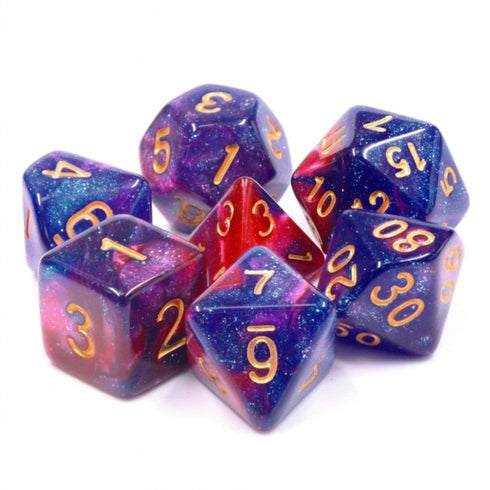 Rose Galaxy RPG Dice Set