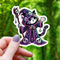 Mimic Co: Pink Cat Necromancer Sticker - 3"