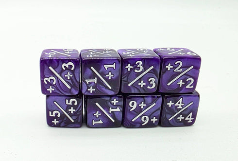 Foam Brain Games: 8 Piece +1/+1 Counter Dice - Pearl Purple
