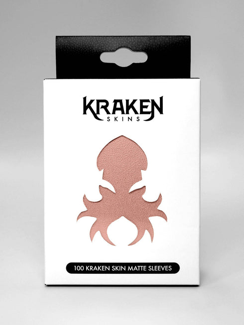 Kraken Skins: 100 count Matte Sleeves - Rose Gold