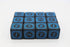 Foam Brain Games: 12 piece D6 Dice Set - Magic Burst Blue