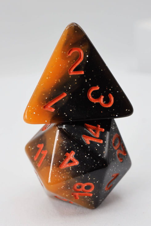 Halloween Pumpkin RPG Dice Set