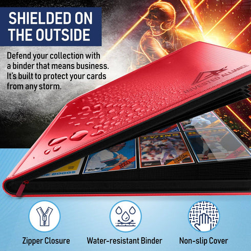 Invested Alliance: Premium TCG Card Binder - Red