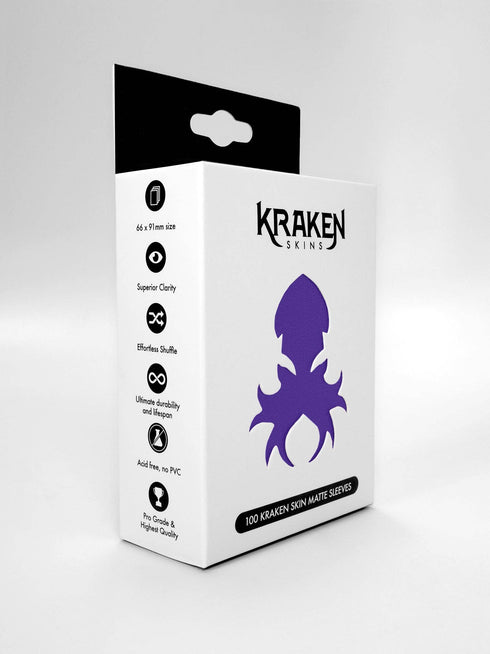 Kraken Skins: 100 count Matte Sleeves - Emperor Purple