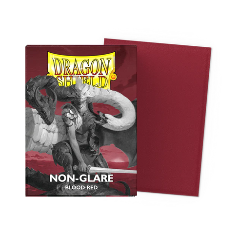 Dragon Shield: 100 count Standard Size - Non-glare Blood Red