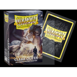 Dragon Shield: 100CT Standard Matte Outer Sleeves - Clear