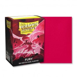 Dragon Shield: 100 Standard Size Dual Matte Sleeves - Fury