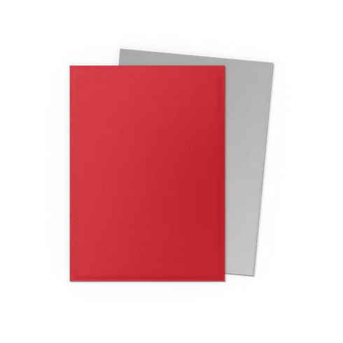 Dragon Shield: 100 Standard Size Dual Matte Sleeves - Crimson & Silver