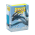 Dragon Shield: 100 Standard Size Dual Matte Sleeves - Sky Blue & Silver