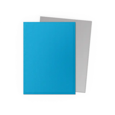 Dragon Shield: 100 Standard Size Dual Matte Sleeves - Sky Blue & Silver