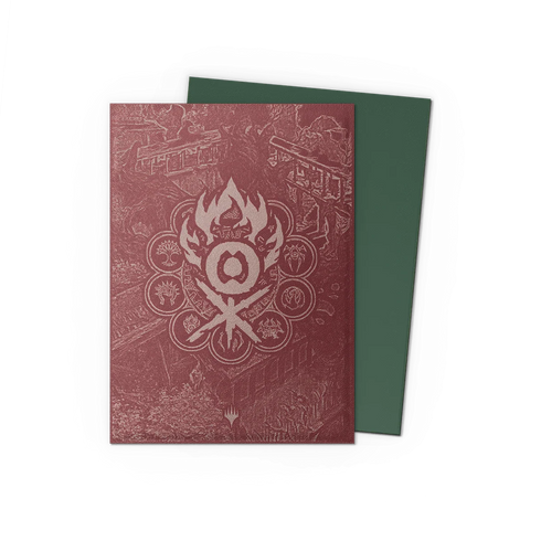 Dragon Shield: 100 Standard Size Matte Sleeves - Guildpact Series (Gruul Clans)