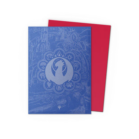 Dragon Shield: 100 Standard Size Matte Sleeves - Guildpact Series (Izzet League)