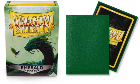 Dragon Shield: 100 Standard Size Matte Sleeves - Emerald