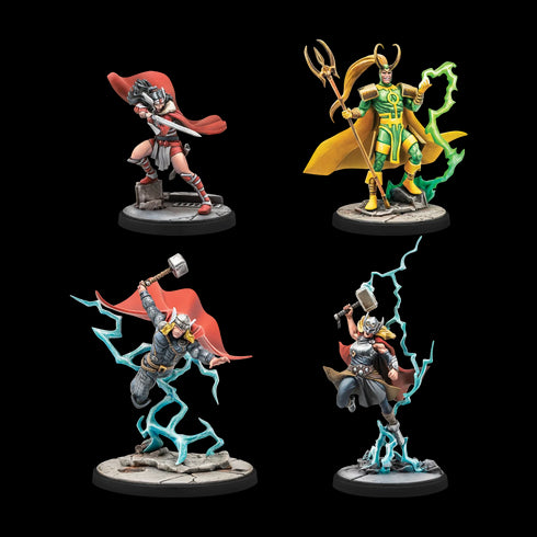 Marvel: Crisis Protocol – Mighty Thor & Lady Sif & Thor, Hero of Midgard & Loki, Prince of Lies